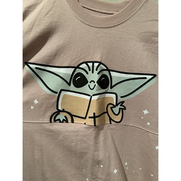 NWT Disney Parks Star Wars Grogu Pink Character Spirit Jersey Sz M L - Picture 2 of 7